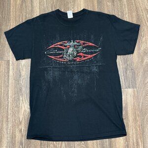 VTG United States Marine Corps Shirt Men's Medium Black Elite Breed Military Y2K
